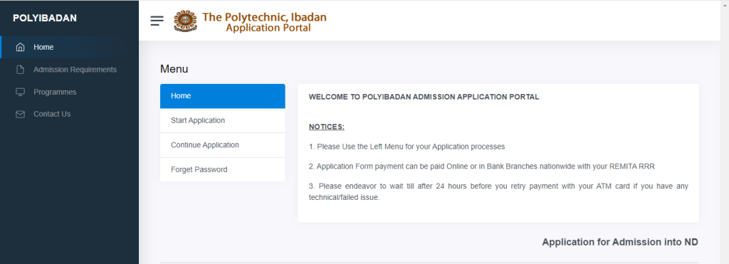 How To Apply for Poly Ibadan POST UTME Form