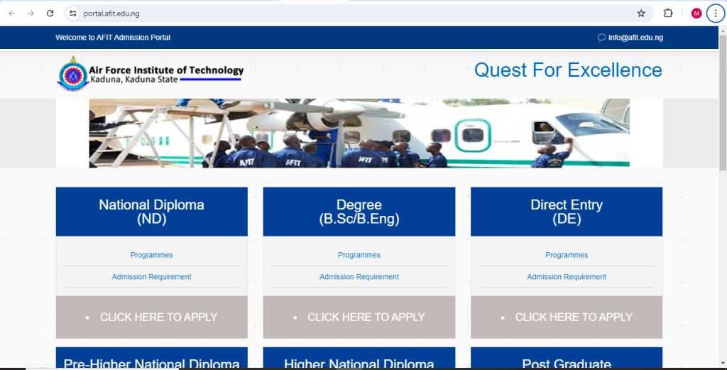 AFIT POST UTME Form 2024/2025 Is Out Apply Now AllSchoolPlug