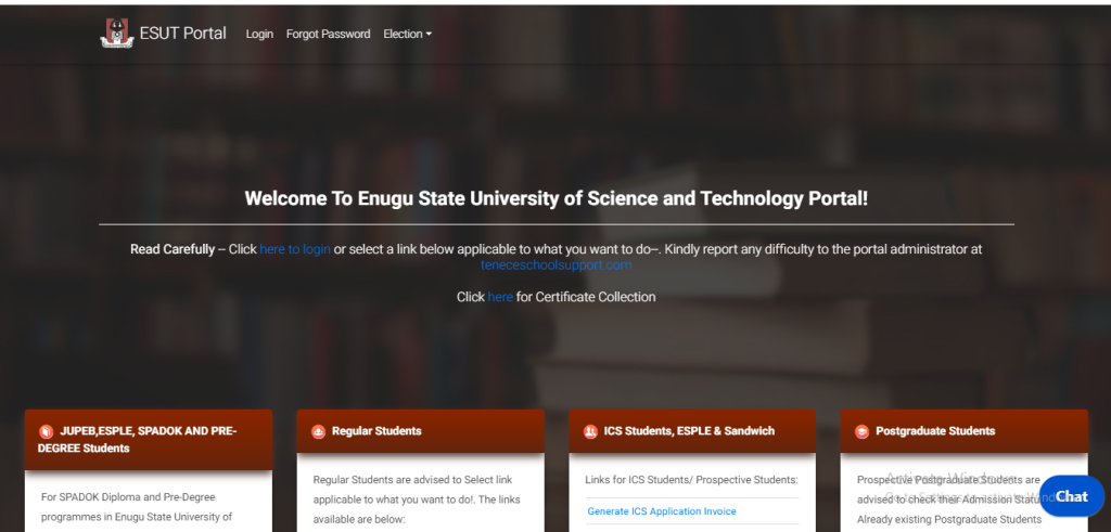 How To Apply for ESUt POST UTME Form